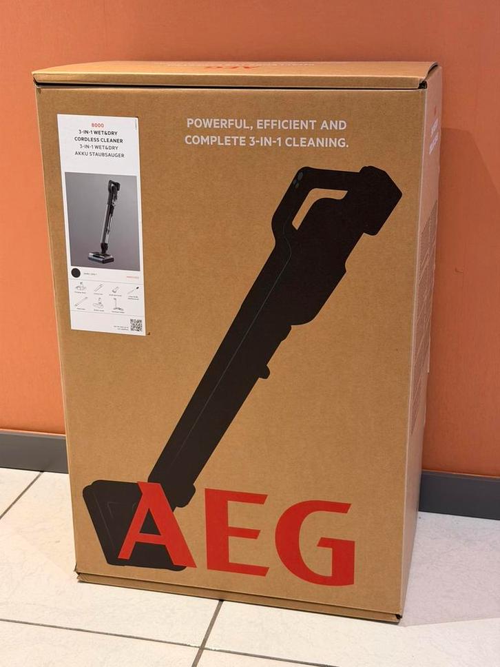 AEG Wet and Dry - draadloze steelstofzuiger met dweilfunctie, Elektronische apparatuur, Stofzuigers, Nieuw, Overige typen, 2000 watt of meer