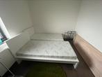 Ikea bed inclusief matras, Huis en Inrichting, Slaapkamer | Bedden, 90 cm, Eenpersoons, Wit, Zo goed als nieuw