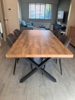 Industriële eettafel, Huis en Inrichting, Tafels | Eettafels, Ophalen, Zo goed als nieuw
