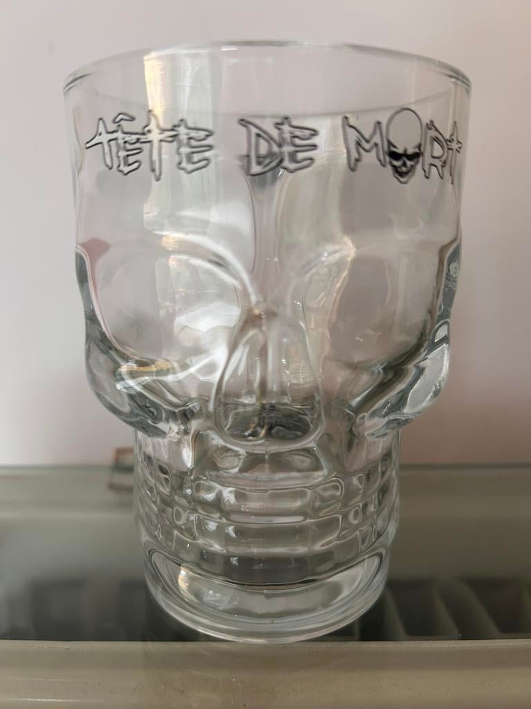 Verre à bière Tête de Mort 25cl, Enlèvement, Neuf, Verre à bière
