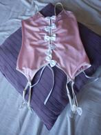 Lichtroze en witte jarretelbandjes., Kleding | Dames, Ondergoed en Lingerie, Ophalen of Verzenden, Overige kleuren, Body of Korset