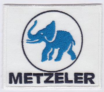 Metzeler stoffen opstrijk patch embleem, Envoi, Neuf