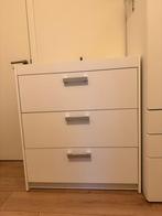 Commode 3 Laden - Wit 85 x 50 x 95 cm (bxdxh, Huis en Inrichting, Kasten | Ladekasten, Ophalen, Zo goed als nieuw