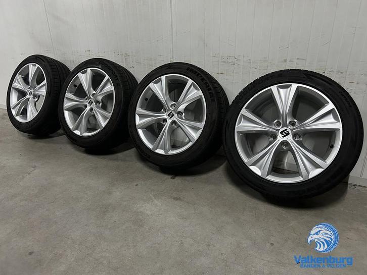 8mm! Originele Seat Leon 5FA 17 inch velgen 5x112 zomerbande, Auto-onderdelen, Banden en Velgen, Banden en Velgen, Zomerbanden
