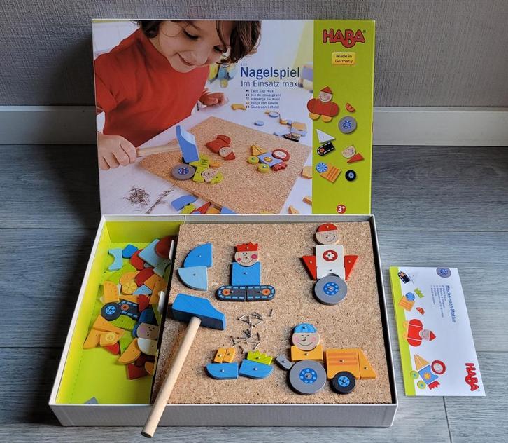 Haba Nagelspiel - Hamertje Tik, Kinderen en Baby's, Speelgoed | Educatief en Creatief, Zo goed als nieuw, Ophalen of Verzenden