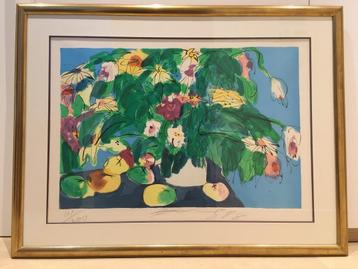Originele litho van Walasse Ting, super mooi ingelijst beschikbaar voor biedingen