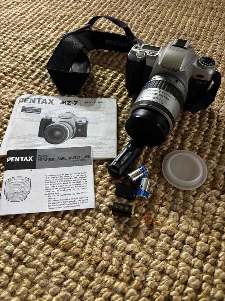 Pentax MZ-7 spiegelreflexcamera, Audio, Tv en Foto, Fotocamera's Analoog, Zo goed als nieuw, Spiegelreflex, Pentax, Ophalen of Verzenden