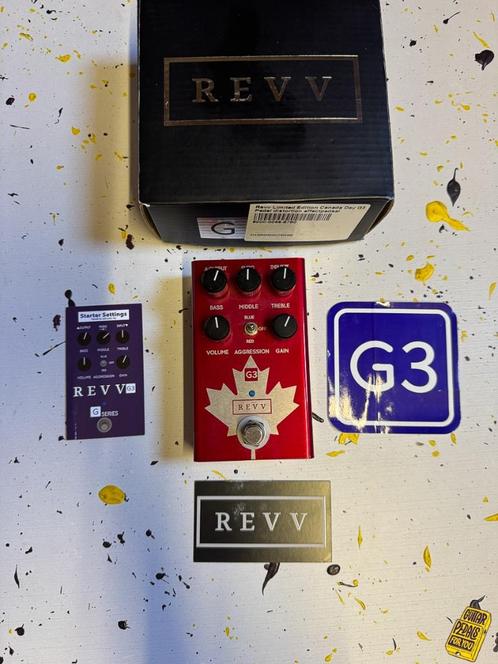 Super Sale - REVV G3 PEDAL -Limited Canada Day Edition, Muziek en Instrumenten, Effecten, Zo goed als nieuw, Distortion, Overdrive of Fuzz