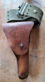 WWII Colt 45 Enger Kress holstertas + M36 riem, Verzamelen, Ophalen of Verzenden