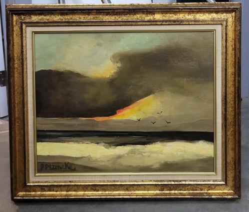 Paul PERMEKE, meeuwen boven de Noordzee, Antiek en Kunst, Kunst | Schilderijen | Klassiek, Ophalen of Verzenden