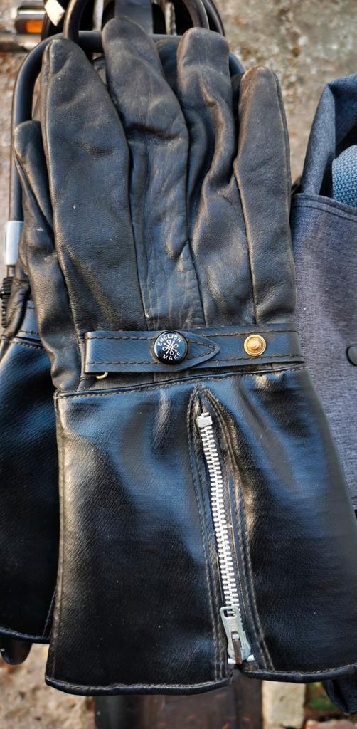 English made oude motor handschoenen met flappen en wol, Motoren, Onderdelen | Oldtimers, Gebruikt, Ophalen of Verzenden