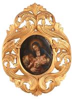 Antiek Schilderij op koper, Enlèvement