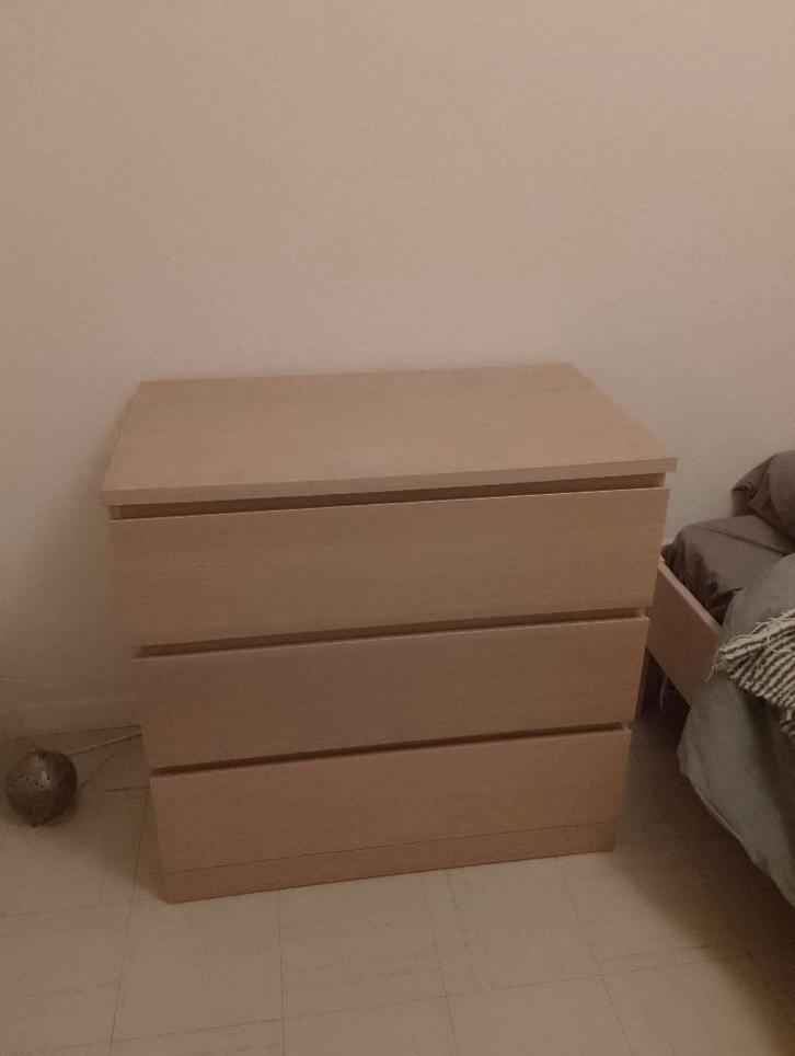 commodes, Maison & Meubles, Armoires | Commodes, Comme neuf, Moins de 100 cm, 50 à 100 cm, 25 à 50 cm, Chêne, 3 ou 4 tiroirs, Enlèvement