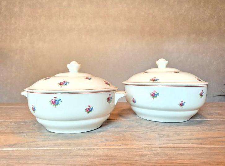 Vintage kommenset Le Moulin des Loups - Hamage (2st)., Antiek en Kunst, Antiek | Keramiek en Aardewerk, Ophalen of Verzenden