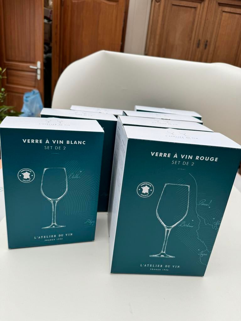 Verres à vin, Maison & Meubles, Comme neuf