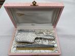 Antiek baby haarborstel en kam, Antiek en Kunst, Ophalen, Zilver