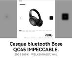 Bose QC45 NICKEL, Comme neuf, Enlèvement ou Envoi