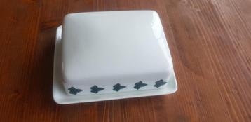 Vintage boterpotje in porselein vna het merk Melitta geteken beschikbaar voor biedingen