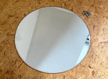 Miroir biseauté rond années 70