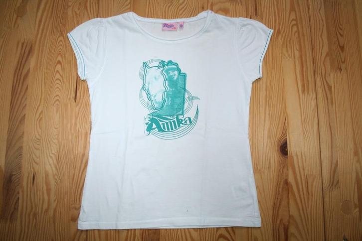 Maat 146 - JBC - wit T-shirt, Kinderen en Baby's, Kinderkleding | Maat 146, Zo goed als nieuw, Meisje, Shirt of Longsleeve, Ophalen of Verzenden