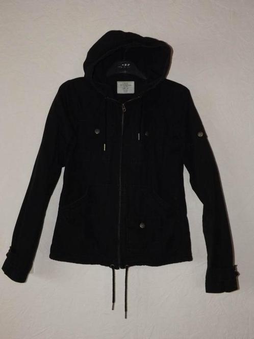Veste Logg H&M noire mi saison à capuche taille S, Kleding | Dames, Jassen | Zomer, Gedragen, Maat 36 (S), Zwart, Ophalen of Verzenden