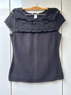 Tee-shirt noir H&M - Taille M --, Vêtements | Femmes, T-shirts, Comme neuf, Manches courtes, Noir, Taille 38/40 (M)
