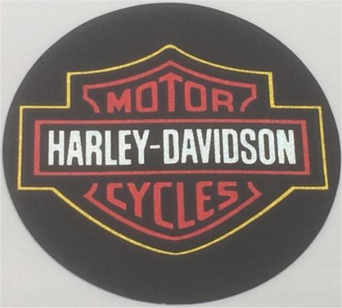 Harley Davidson rond sticker #6, Motoren, Accessoires | Stickers, Verzenden