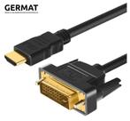 2m HDMI naar DVI-D Kabel: Geniet van scherp beeld en geluid!, Computers en Software, Ophalen of Verzenden