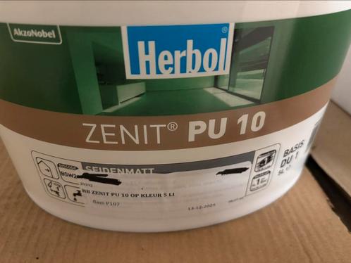 Herbol zenit PU10 licht taupekleurige muurverf 5liter, Hobby en Vrije tijd, Schilderen, Nieuw, Acrylverf, Ophalen
