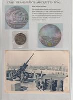 Duits 'Flak" propaganda penning + foto's + kaarten, Verzamelen, Verzenden, Landmacht, Embleem of Badge