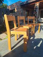 3 vintage houten stoelen, Huis en Inrichting, Ophalen