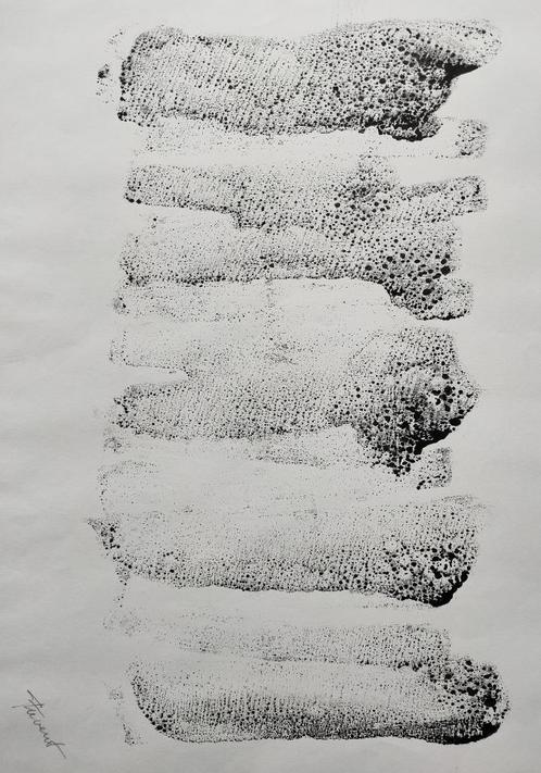 ABSTRACTIE 2/ Gesigneerd werk (GROOT FORMAAT), Antiek en Kunst, Kunst | Litho's en Zeefdrukken, Ophalen