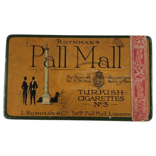 Pall Mall - Turkish Cigarettes N3 - box, Verzamelen, Rookartikelen, Aanstekers en Luciferdoosjes, Gebruikt, Tabaksdoos of Verpakking