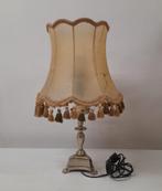 tafellamp met tinnen voet 64 cm hoog, Huis en Inrichting, Ophalen of Verzenden, Gebruikt