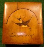 OUDE WATCH/MARQUETRY DEUR MET ZWALUW, Antiek en Kunst, Ophalen of Verzenden