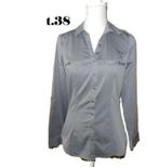 (13) -chemisier femme t.38 gris - jennyfer -, Maat 38/40 (M), Ophalen of Verzenden, Zo goed als nieuw, Jennyfer