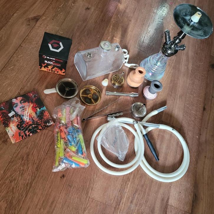 shisha Chicha Hookah Narguilé double pipe PAN Complete PACK, Collections, Articles de fumeurs, Briquets & Boîtes d'allumettes