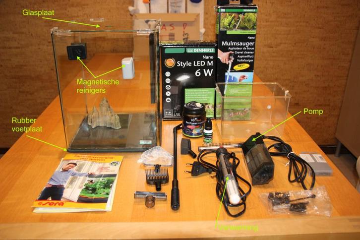 Aquarium Nano 15 l, Hobby en Vrije tijd, Overige Hobby en Vrije tijd, Zo goed als nieuw, Ophalen