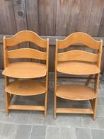 x2 Houten Tripp Trapp Stoelen, Kinderen en Baby's, Ophalen, Gebruikt, Meegroeistoel, Aanschuifbaar