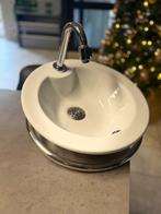 Wasbak met kraan voor toilet, Huis en Inrichting, Ophalen, Minder dan 50 cm, Gebruikt, Minder dan 100 cm