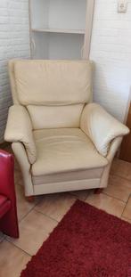 Zetel club - GRATIS, Huis en Inrichting, Fauteuils, 75 tot 100 cm, Gebruikt, Leer, 75 tot 100 cm