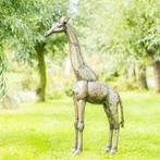 Metalen giraf van 180 cm hoog, Tuin en Terras, Ophalen of Verzenden, Nieuw, Metaal, Dierenbeeld