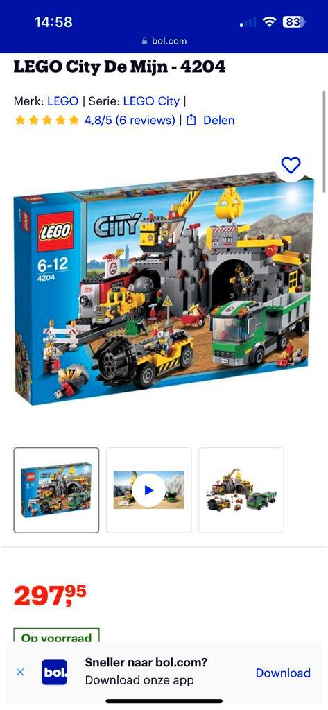 Lego City De Mijn 4204, Kinderen en Baby's, Speelgoed | Duplo en Lego, Zo goed als nieuw, Lego, Complete set