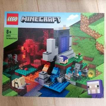 Lego minecraft: the ruined portal (21172) beschikbaar voor biedingen