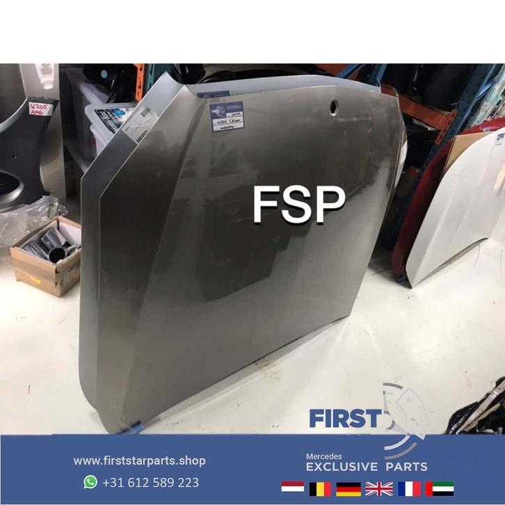 W205 motorkap 2014-2019 grijs origineel Mercedes, Auto-onderdelen, Carrosserie, Motorkap, Mercedes-Benz, Gebruikt, Ophalen of Verzenden