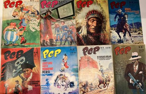 Weekblad Pep - Asterix - Lucky Luke - Roodbaard - 1967/1968, Boeken, Stripverhalen, Gelezen, Meerdere stripboeken, Verzenden