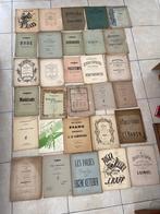 Lot 30 Oude bladmuziek Vioollied 19e 20e eeuw, Muziek en Instrumenten, Bladmuziek, Verzenden, Zang