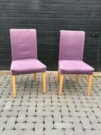 2 chaises de salle à manger violettes — Rapidement !, Enlèvement, Tissus