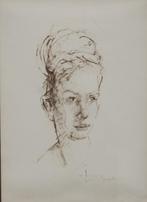 José Van Gucht (1913-1980): Vrouwenportret (60 x 80 cm), Antiek en Kunst, Ophalen