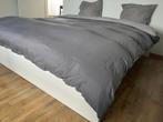 Malm bed 2p (ikea) + lattenbodem: 180 cm breed, Huis en Inrichting, Slaapkamer | Bedden, Ophalen, Wit, 180 cm